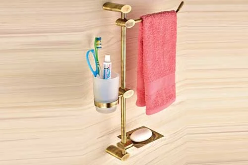 tooth brush holder with soap dish by Bathroom Accessories